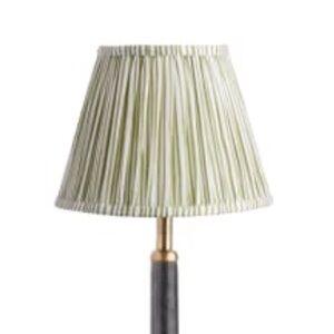 Pooky Light 6 inch empire clip on shade in green candy stripe